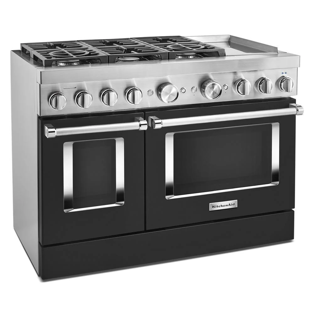 KFDC558JBK KitchenAid® 48'' Smart Commercial-Style Dual Fuel Range with Griddle - Image 5