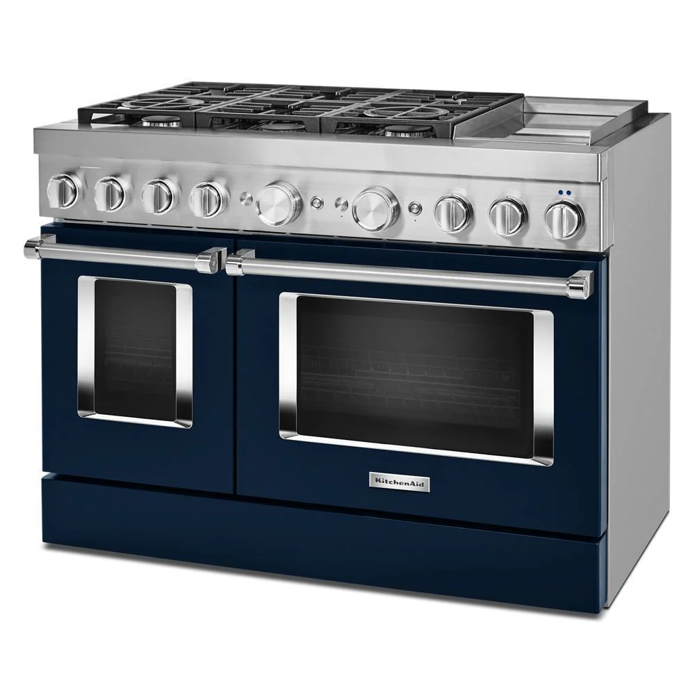 KFDC558JIB KitchenAid® 48'' Smart Commercial-Style Dual Fuel Range with Griddle - Image 4
