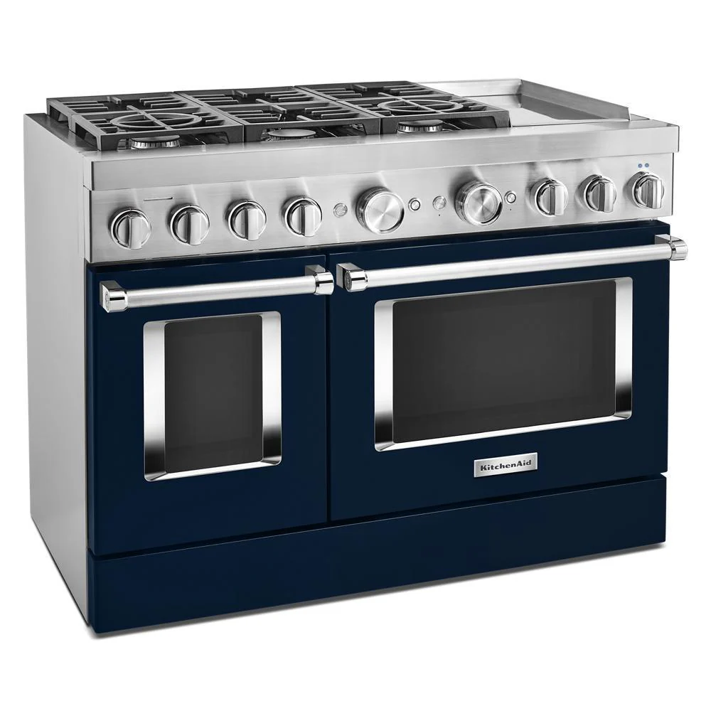 KFDC558JIB KitchenAid® 48'' Smart Commercial-Style Dual Fuel Range with Griddle - Image 5