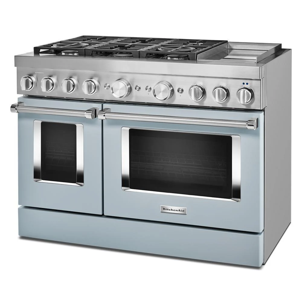 KFDC558JMB KitchenAid® 48'' Smart Commercial-Style Dual Fuel Range with Griddle - Image 4