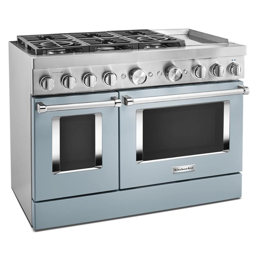 KFDC558JMB KitchenAid® 48'' Smart Commercial-Style Dual Fuel Range with Griddle - Image 5