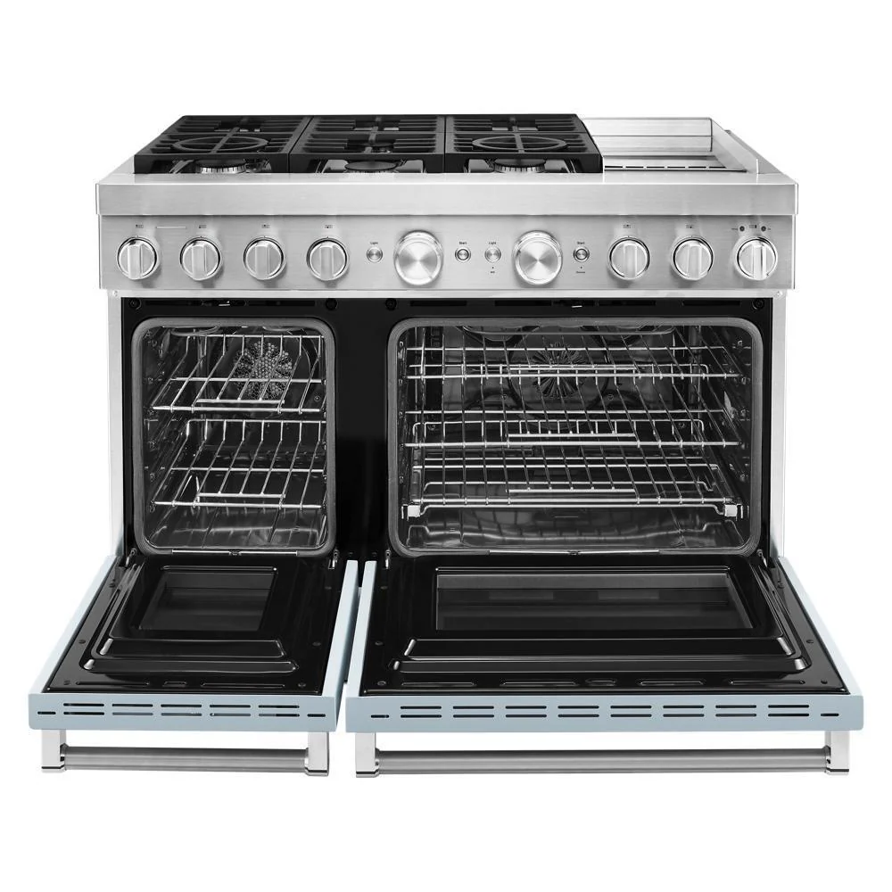KFDC558JMB KitchenAid® 48'' Smart Commercial-Style Dual Fuel Range with Griddle - Image 8