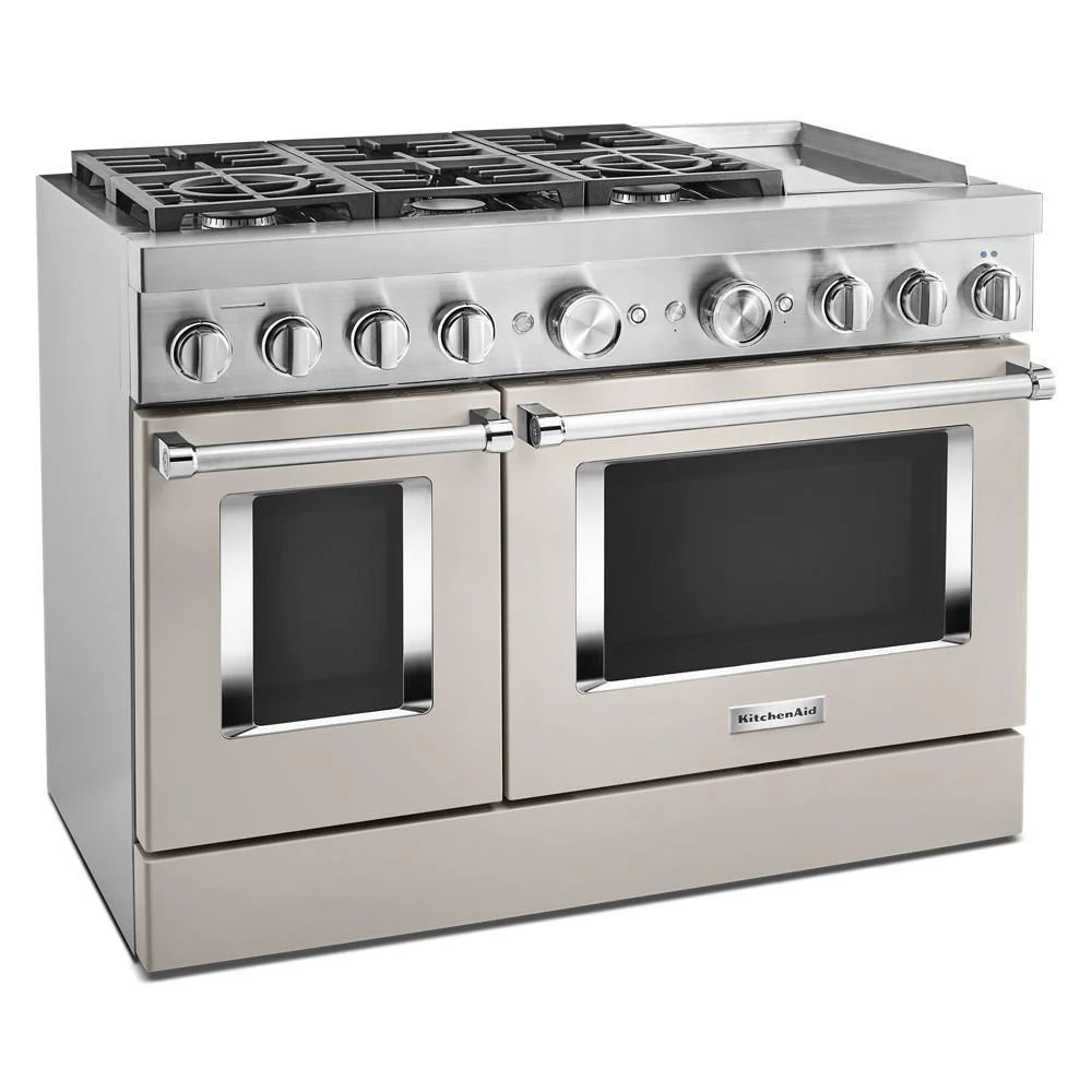 KFDC558JMH KitchenAid® 48'' Smart Commercial-Style Dual Fuel Range with Griddle - Image 5