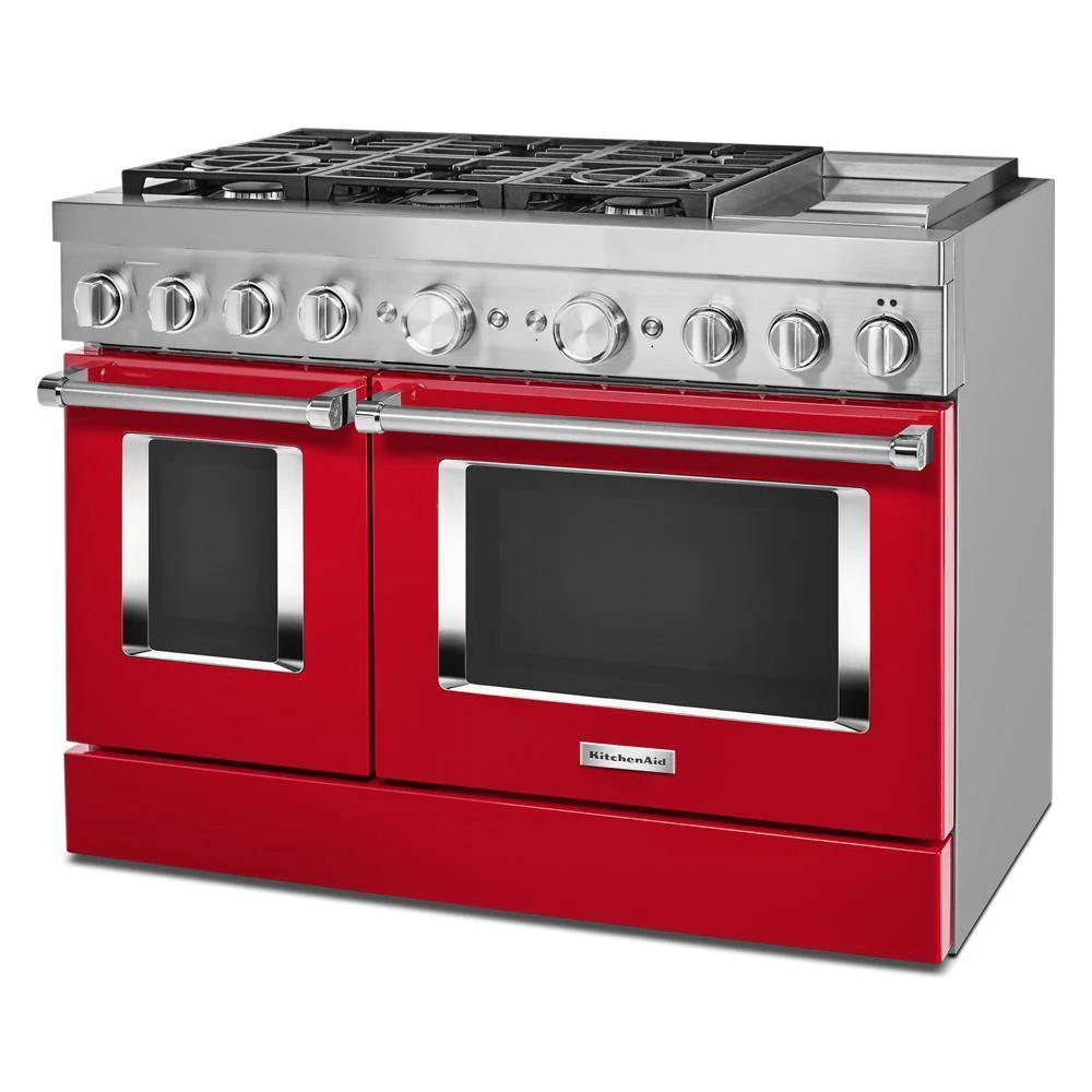 KFDC558JPA KitchenAid® 48'' Smart Commercial-Style Dual Fuel Range with Griddle - Image 3