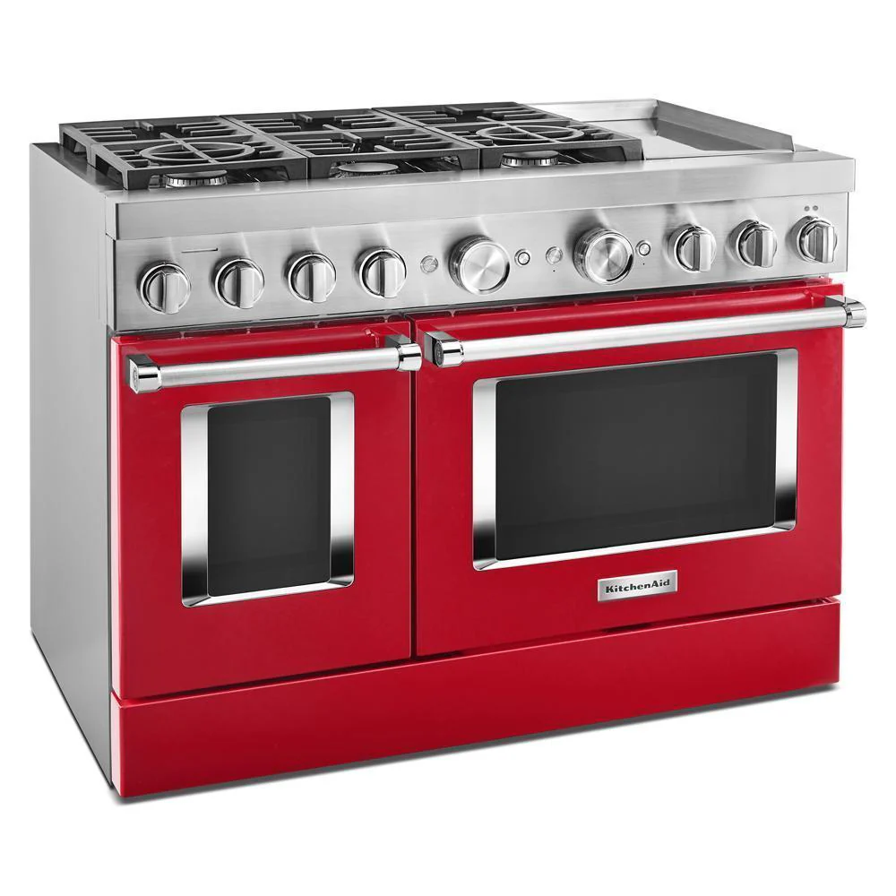 KFDC558JPA KitchenAid® 48'' Smart Commercial-Style Dual Fuel Range with Griddle - Image 4