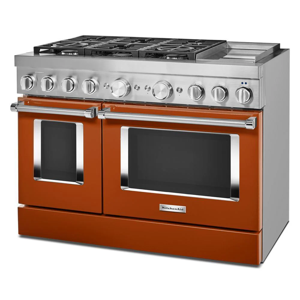 KFDC558JSC KitchenAid® 48'' Smart Commercial-Style Dual Fuel Range with Griddle - Image 4