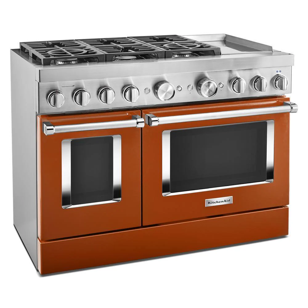 KFDC558JSC KitchenAid® 48'' Smart Commercial-Style Dual Fuel Range with Griddle - Image 5