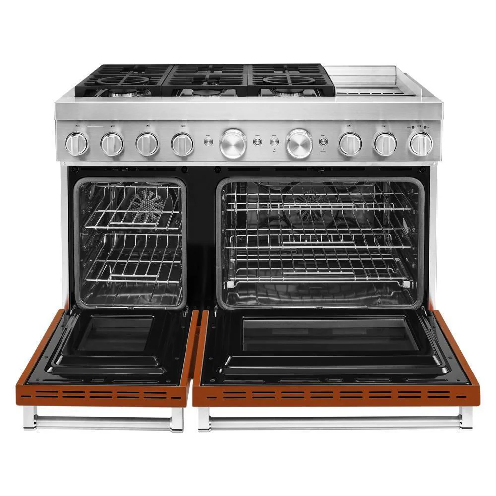 KFDC558JSC KitchenAid® 48'' Smart Commercial-Style Dual Fuel Range with Griddle - Image 8