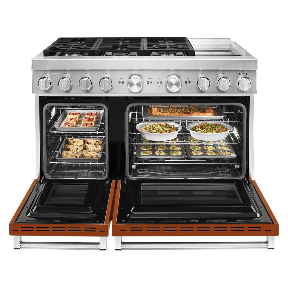 KFDC558JSC KitchenAid® 48'' Smart Commercial-Style Dual Fuel Range with Griddle - Image 9