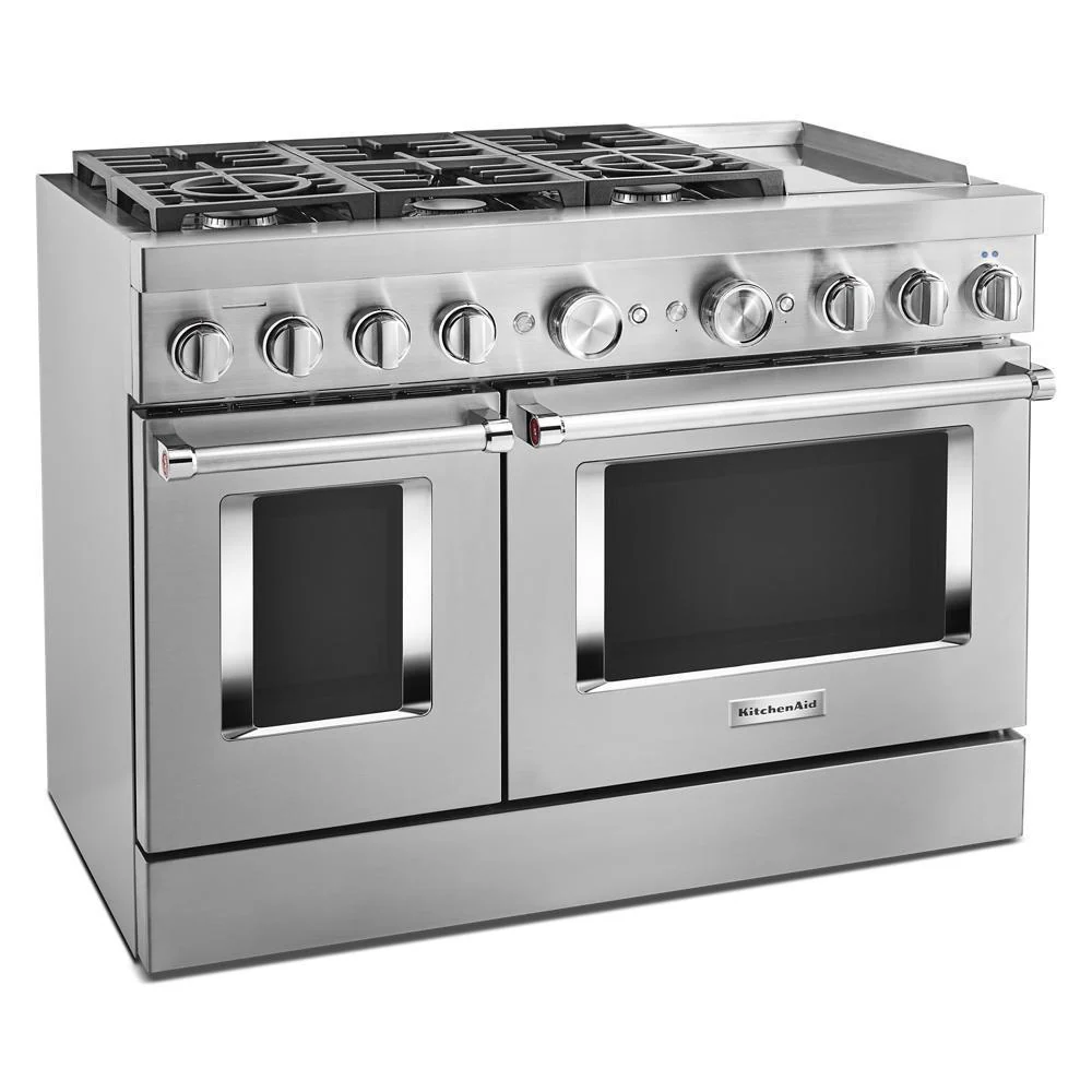 KFDC558JSS KitchenAid® 48'' Smart Commercial-Style Dual Fuel Range with Griddle - Image 5