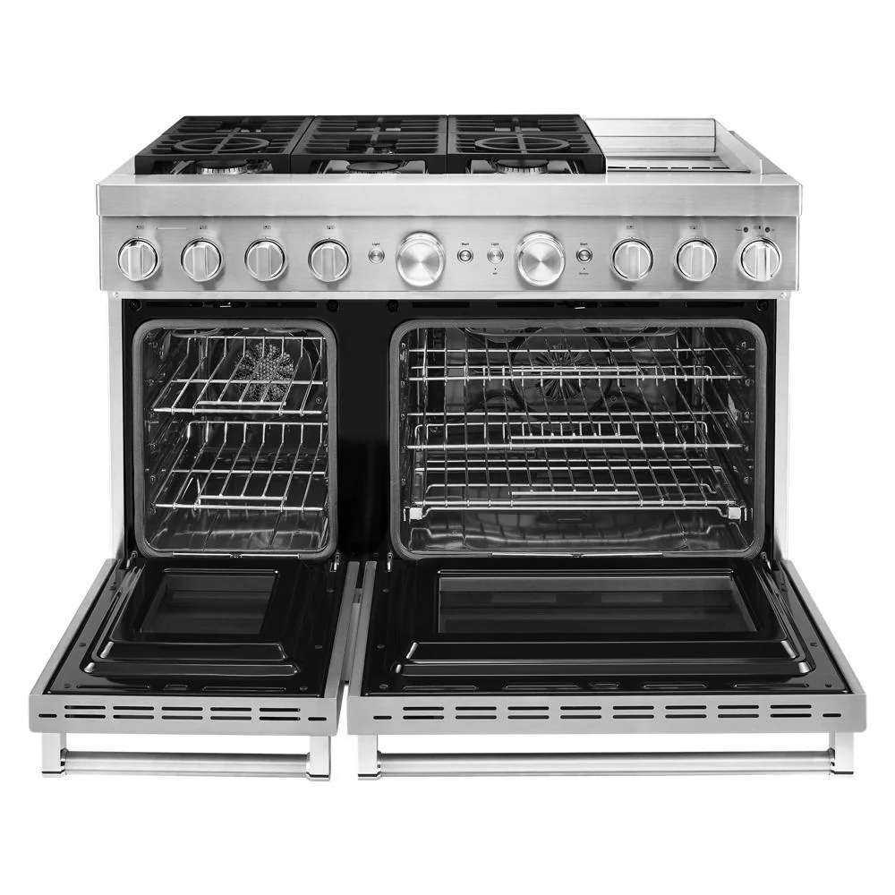 KFDC558JSS KitchenAid® 48'' Smart Commercial-Style Dual Fuel Range with Griddle - Image 8