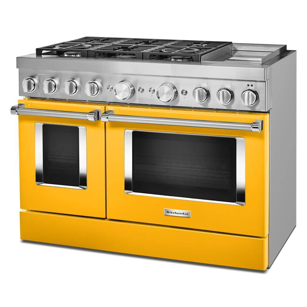 KFDC558JYP KitchenAid® 48'' Smart Commercial-Style Dual Fuel Range with Griddle - Image 4
