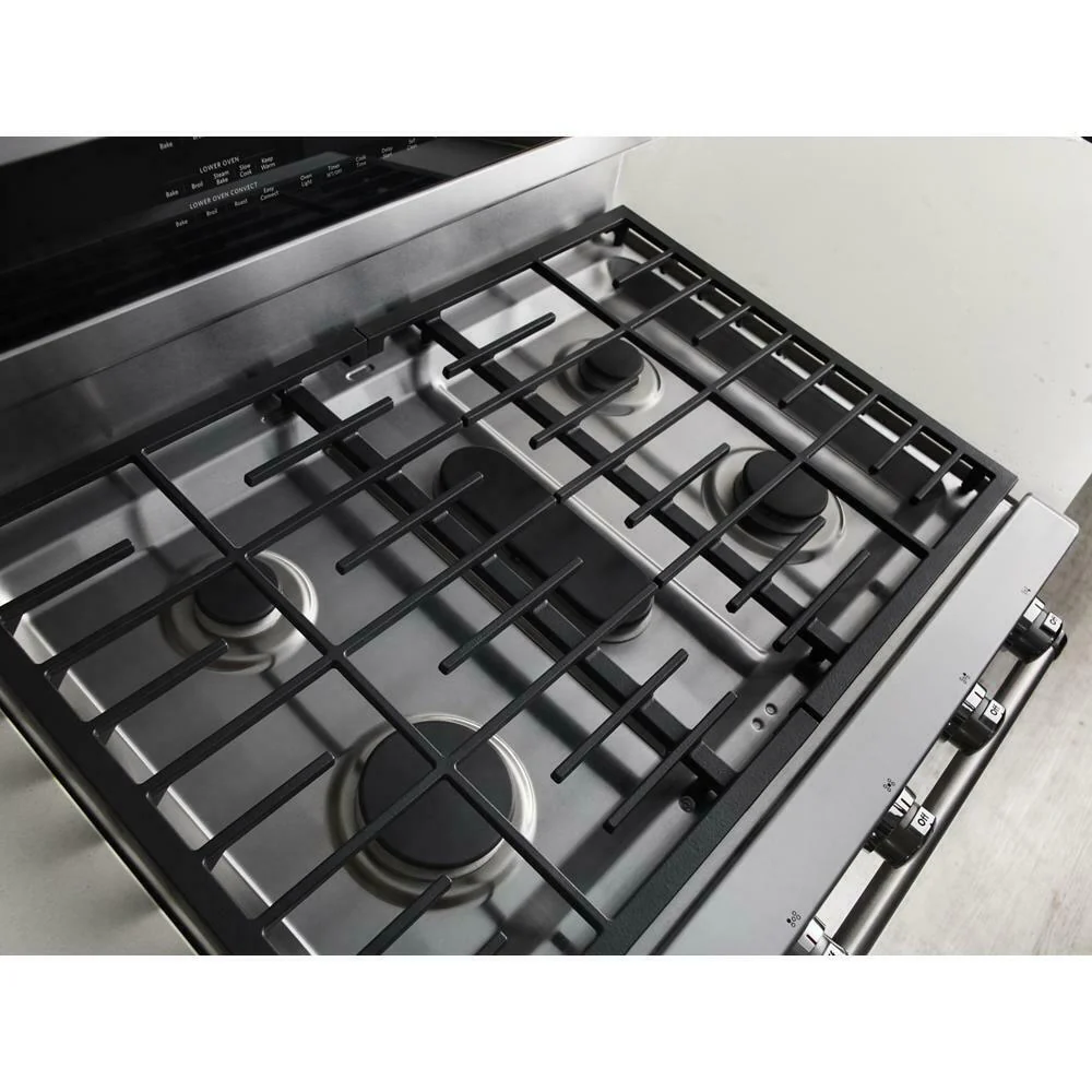 Kitchenaid KFDD500ESS 30-Inch 5 Burner Dual Fuel Double Oven Convection Range - Image 2