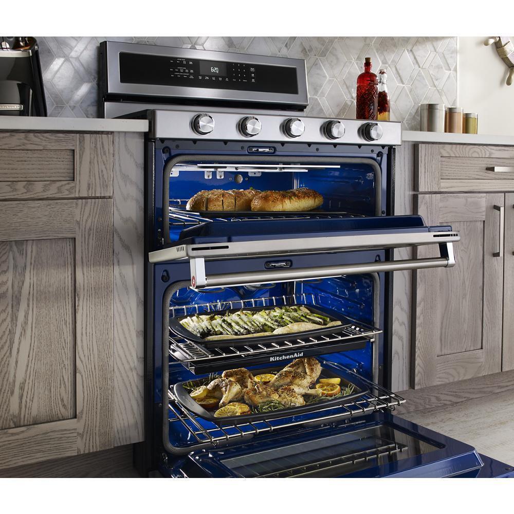 Kitchenaid KFDD500ESS 30-Inch 5 Burner Dual Fuel Double Oven Convection Range - Image 6