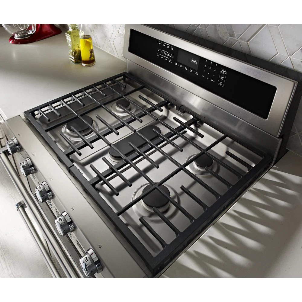 Kitchenaid KFDD500ESS 30-Inch 5 Burner Dual Fuel Double Oven Convection Range - Image 7