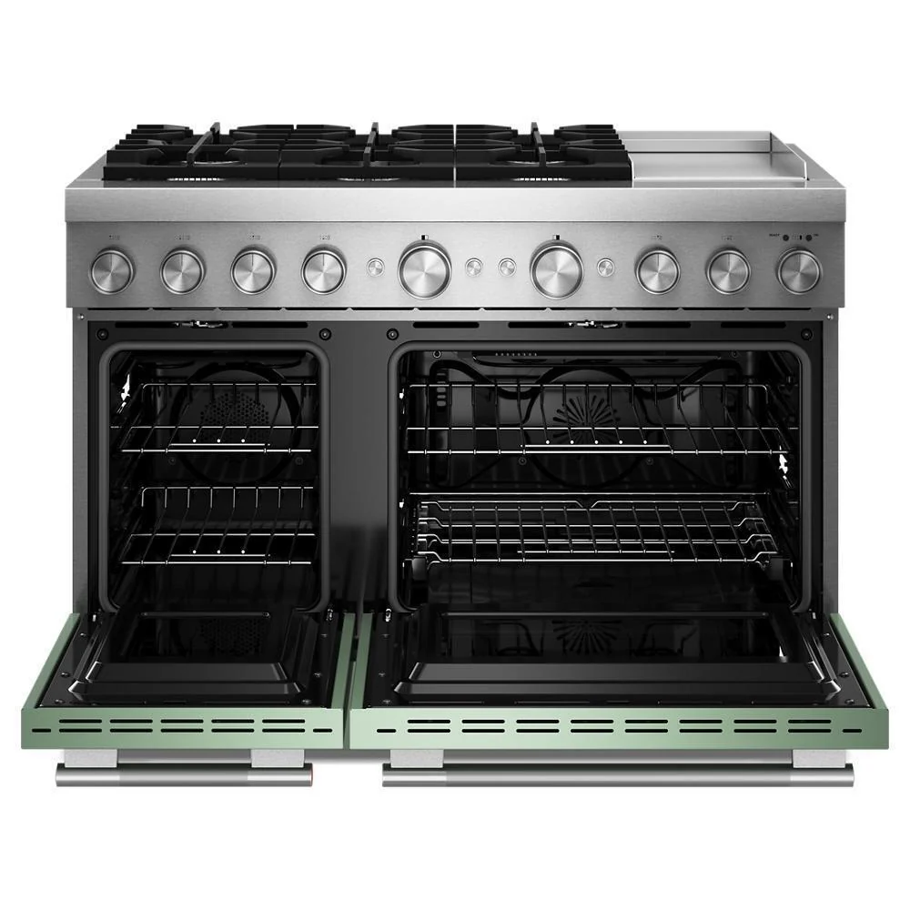 Kitchenaid KFDD948SDC 48-Inch 6 Burner Commercial-Style Dual Fuel Range with Griddle - Image 2