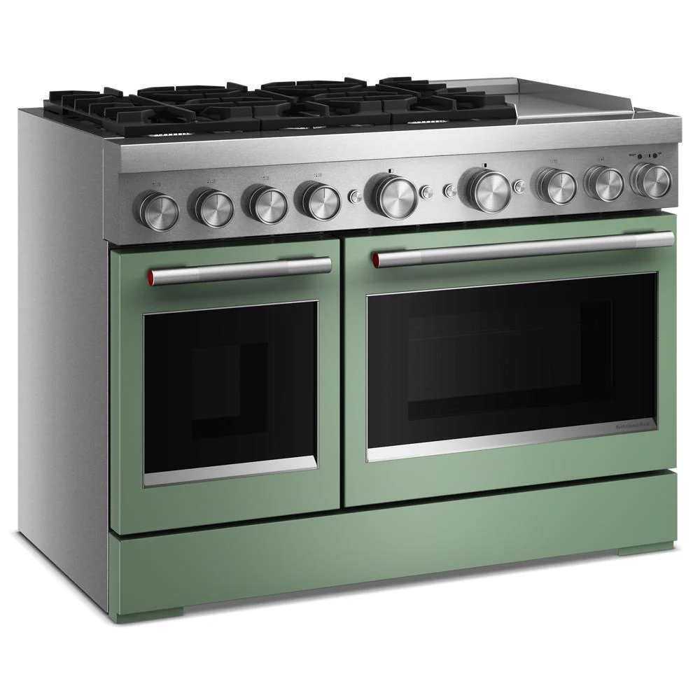 Kitchenaid KFDD948SDC 48-Inch 6 Burner Commercial-Style Dual Fuel Range with Griddle - Image 5