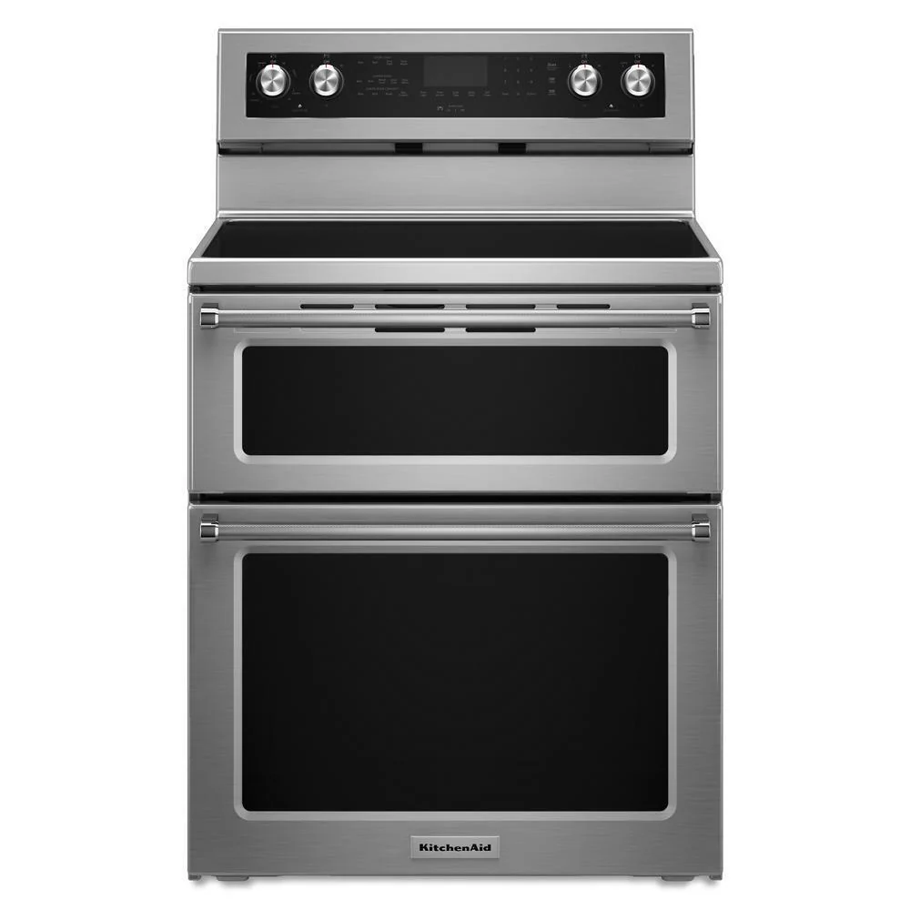 Kitchenaid KFED500ESS 30-Inch 5 Burner Electric Double Oven Convection Range