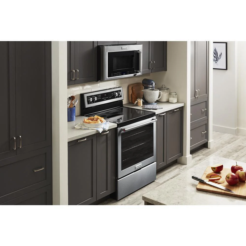 Kitchenaid KFEG504KPS 30-Inch 5 Element Electric Convection Range with PrintShield™ Finish - Image 3