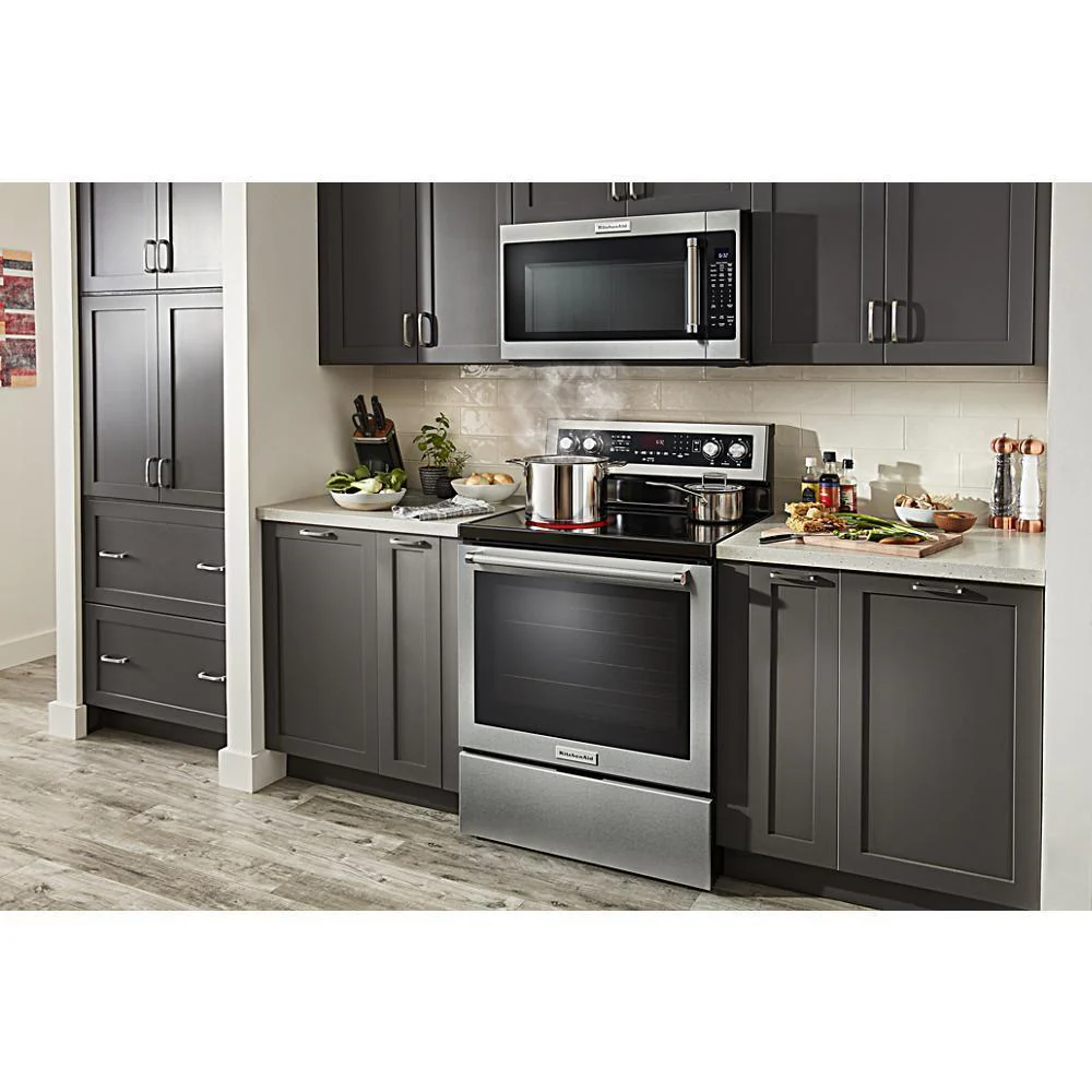 Kitchenaid KFEG504KPS 30-Inch 5 Element Electric Convection Range with PrintShield™ Finish - Image 5