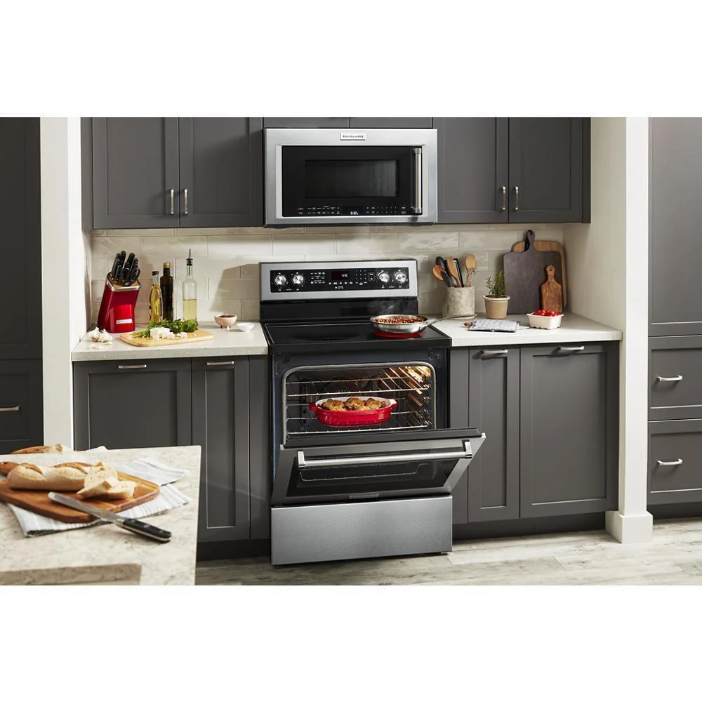 Kitchenaid KFEG504KPS 30-Inch 5 Element Electric Convection Range with PrintShield™ Finish - Image 7
