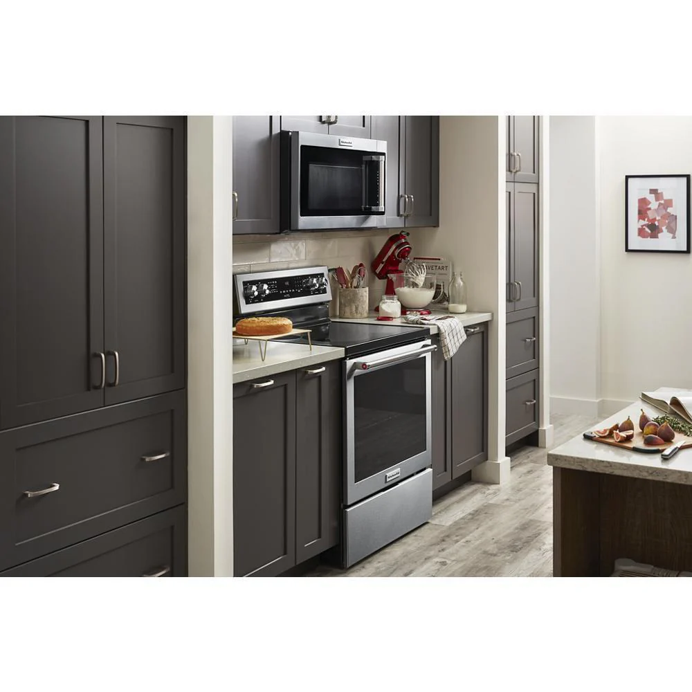 Kitchenaid KFEG504KPS 30-Inch 5 Element Electric Convection Range with PrintShield™ Finish - Image 9