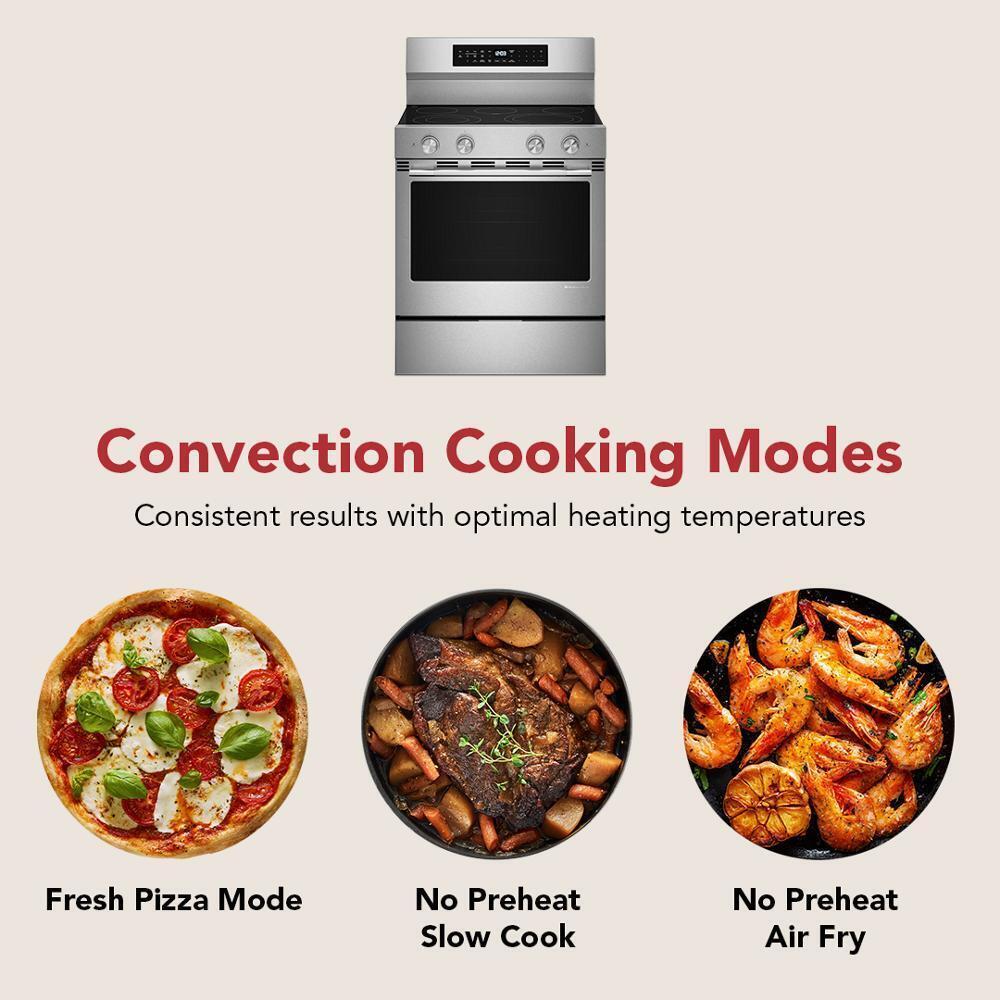 Kitchenaid KFES530SPS 5.3 Cu. Ft. Smart Freestanding Electric Range with Convection Cooking Modes - Image 8