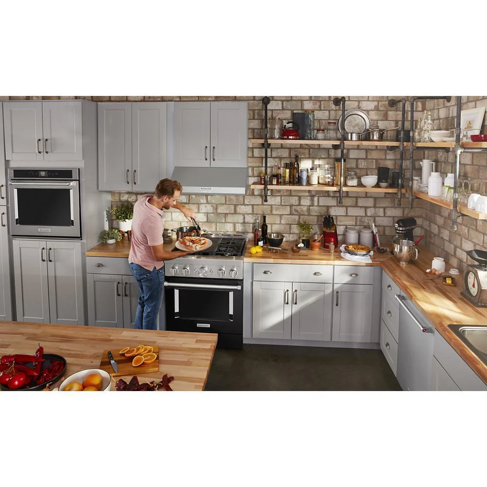 KFGC500JBK KitchenAid® 30'' Smart Commercial-Style Gas Range with 4 Burners - Image 16