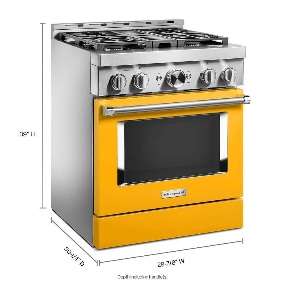 KFGC500JYP KitchenAid® 30'' Smart Commercial-Style Gas Range with 4 Burners - Image 2