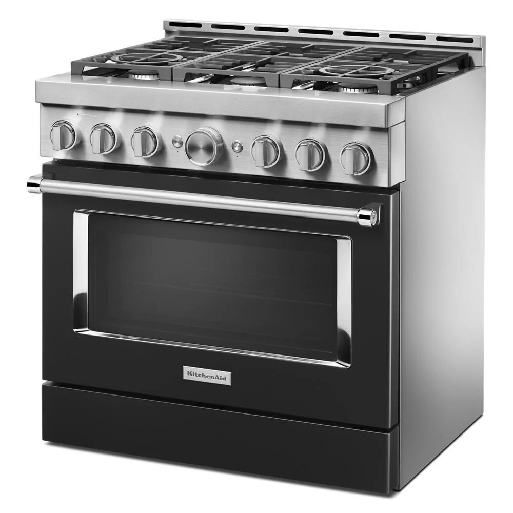 KFGC506JBK KitchenAid® 36'' Smart Commercial-Style Gas Range with 6 Burners - Image 3