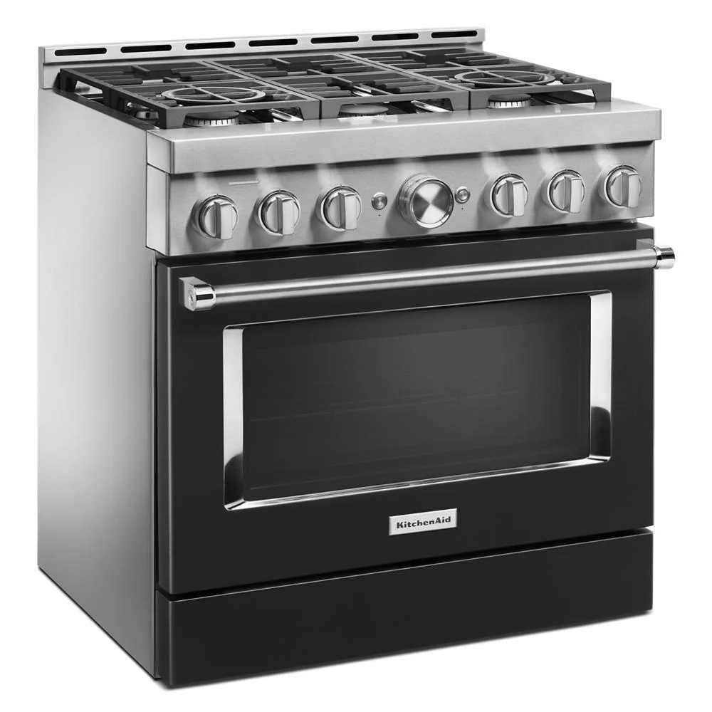KFGC506JBK KitchenAid® 36'' Smart Commercial-Style Gas Range with 6 Burners - Image 4
