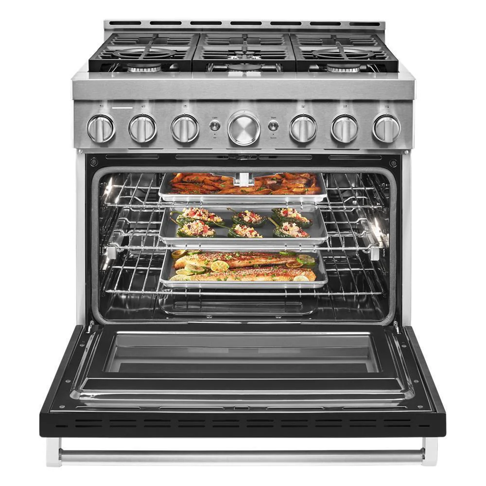 KFGC506JBK KitchenAid® 36'' Smart Commercial-Style Gas Range with 6 Burners - Image 8