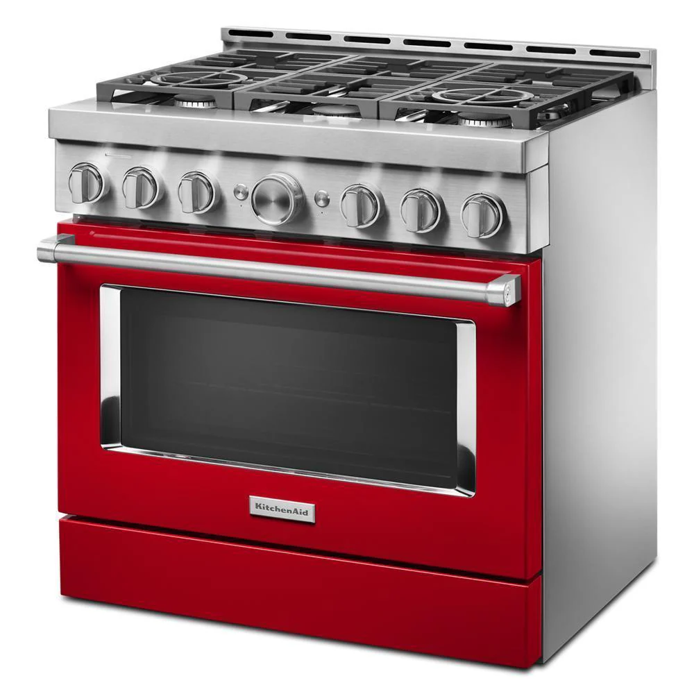 KFGC506JPA KitchenAid® 36'' Smart Commercial-Style Gas Range with 6 Burners - Image 3