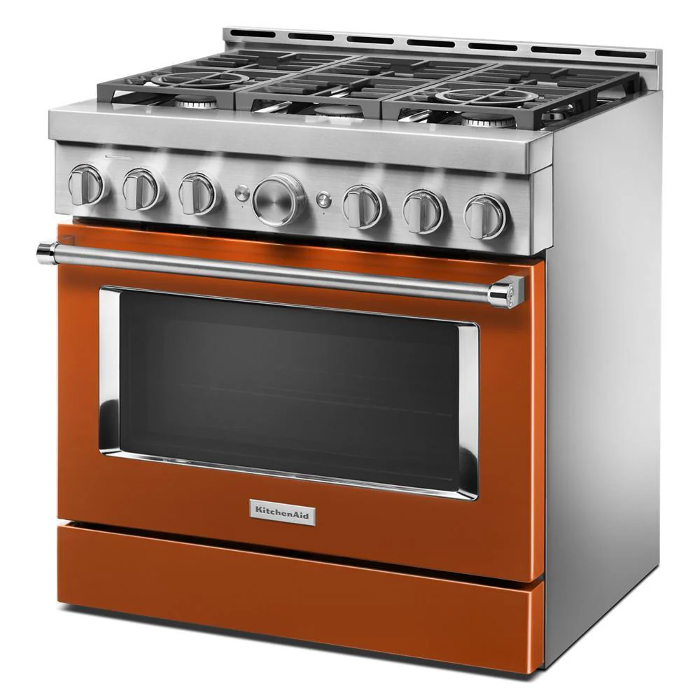 KFGC506JSC KitchenAid® 36'' Smart Commercial-Style Gas Range with 6 Burners - Image 3