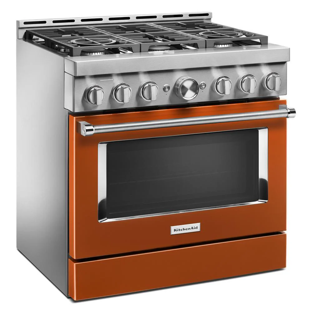 KFGC506JSC KitchenAid® 36'' Smart Commercial-Style Gas Range with 6 Burners - Image 4