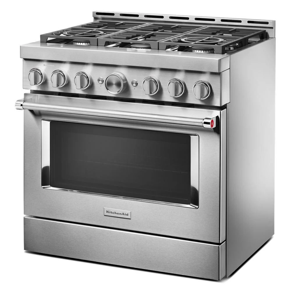KFGC506JSS KitchenAid® 36'' Smart Commercial-Style Gas Range with 6 Burners - Image 4
