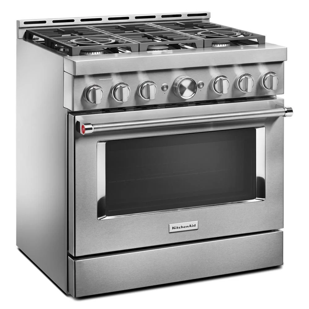 KFGC506JSS KitchenAid® 36'' Smart Commercial-Style Gas Range with 6 Burners - Image 5