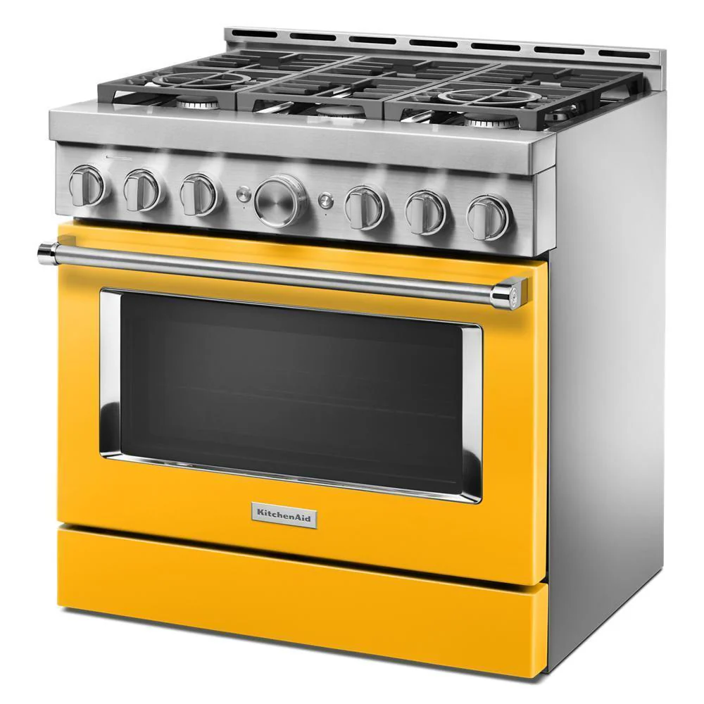 KFGC506JYP KitchenAid® 36'' Smart Commercial-Style Gas Range with 6 Burners - Image 3