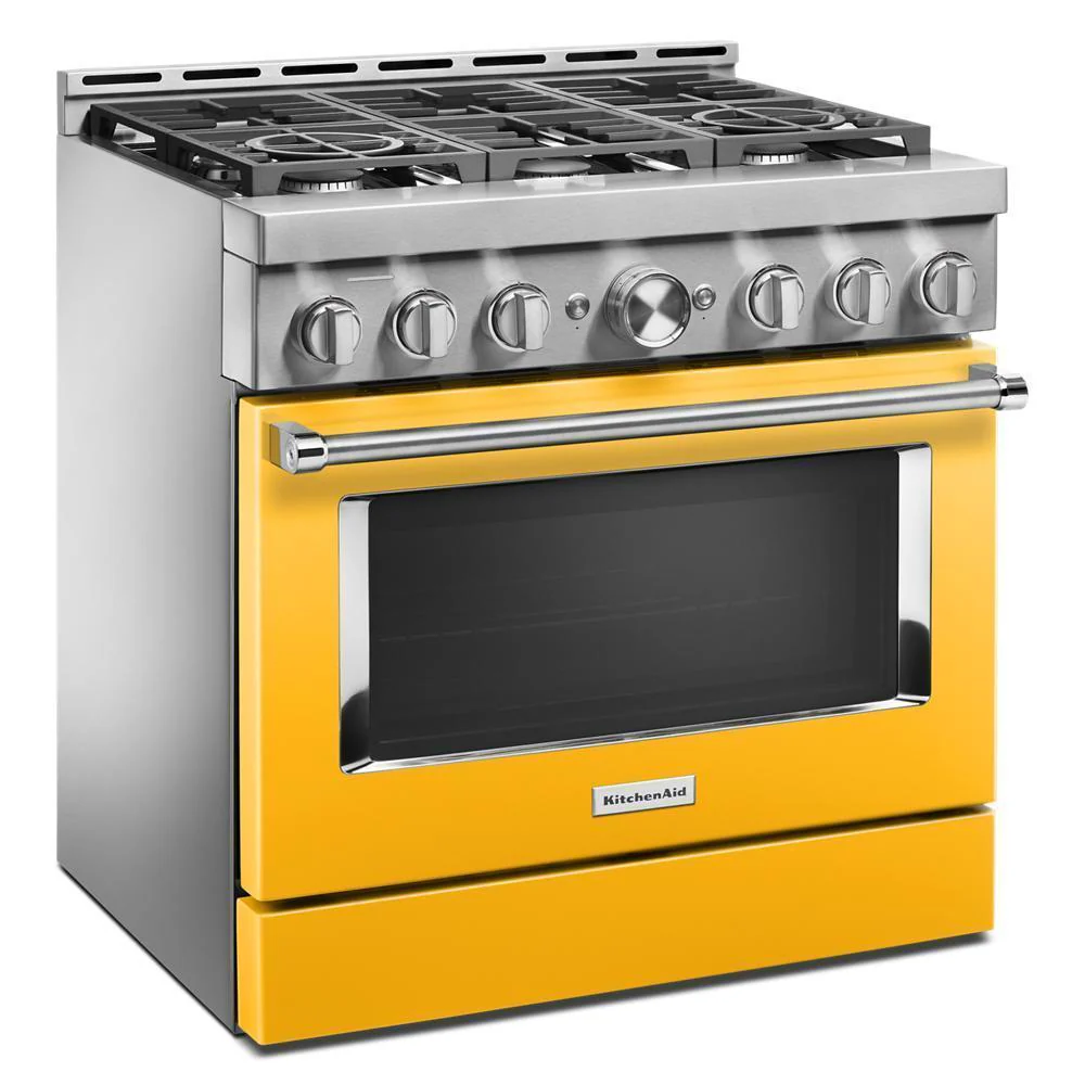 KFGC506JYP KitchenAid® 36'' Smart Commercial-Style Gas Range with 6 Burners - Image 4