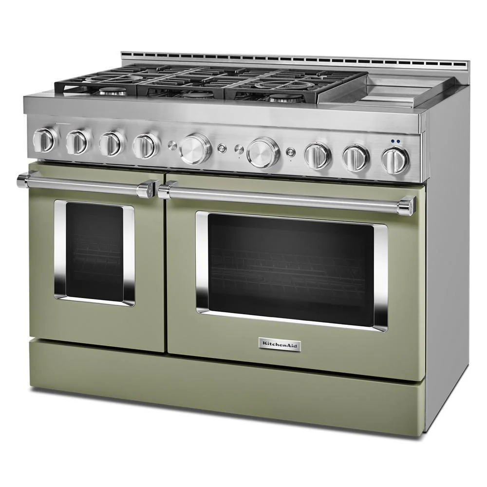 KFGC558JAV KitchenAid® 48'' Smart Commercial-Style Gas Range with Griddle - Image 4