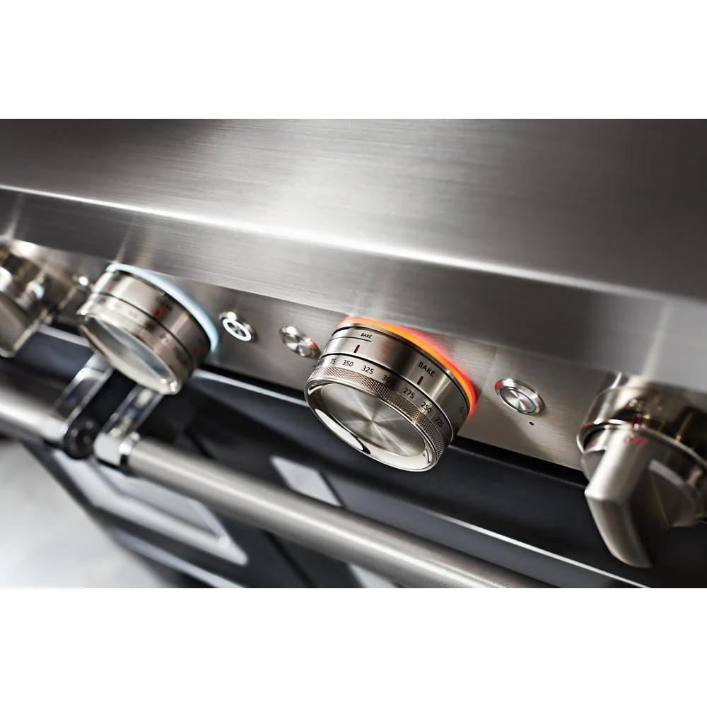 KFGC558JBK KitchenAid® 48'' Smart Commercial-Style Gas Range with Griddle - Image 7