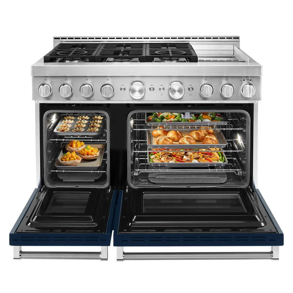 KFGC558JIB KitchenAid® 48'' Smart Commercial-Style Gas Range with Griddle - Image 9