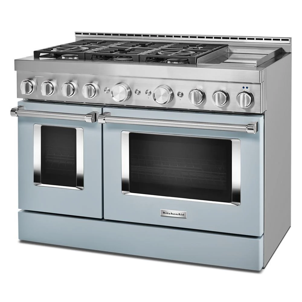 KFGC558JMB KitchenAid® 48'' Smart Commercial-Style Gas Range with Griddle - Image 4