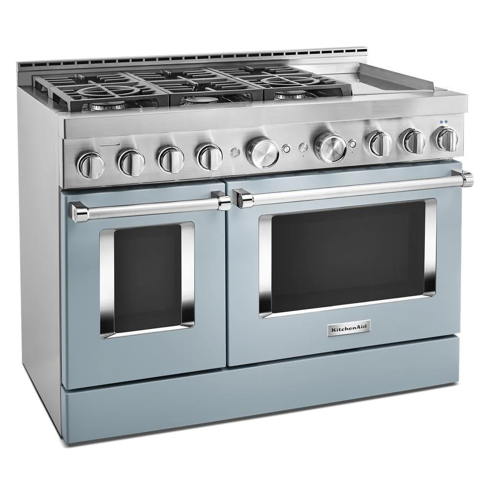 KFGC558JMB KitchenAid® 48'' Smart Commercial-Style Gas Range with Griddle - Image 5