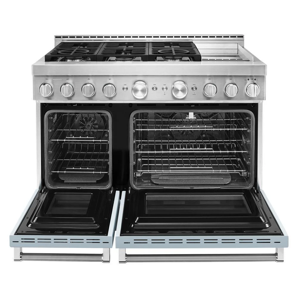 KFGC558JMB KitchenAid® 48'' Smart Commercial-Style Gas Range with Griddle - Image 8