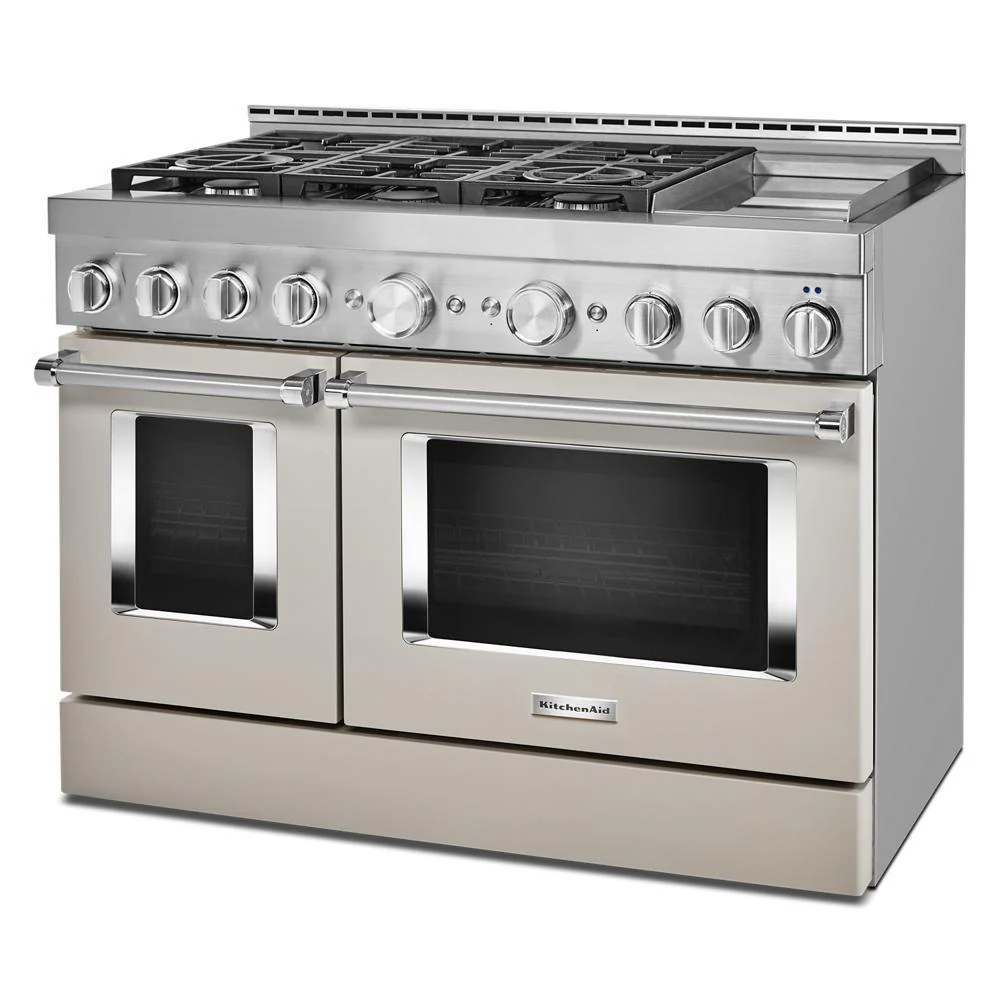 KFGC558JMH KitchenAid® 48'' Smart Commercial-Style Gas Range with Griddle - Image 4