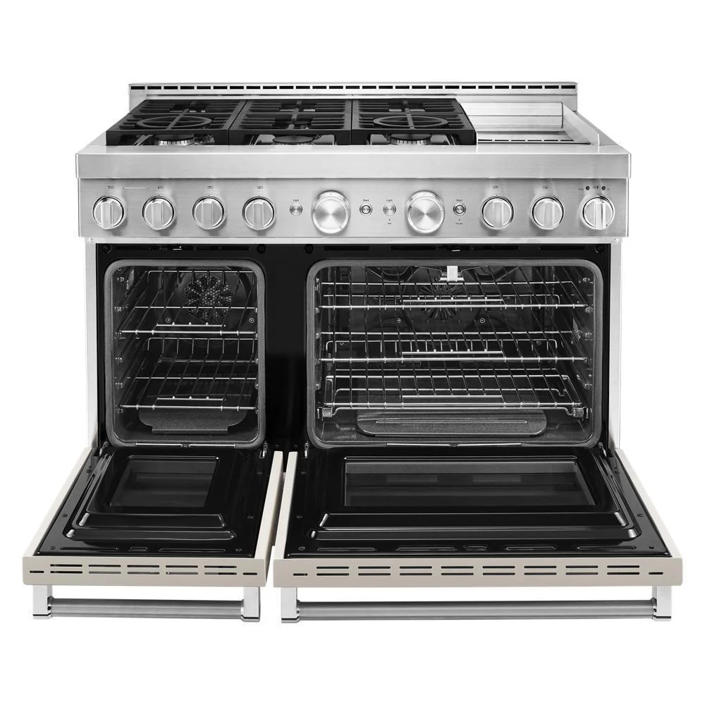 KFGC558JMH KitchenAid® 48'' Smart Commercial-Style Gas Range with Griddle - Image 8