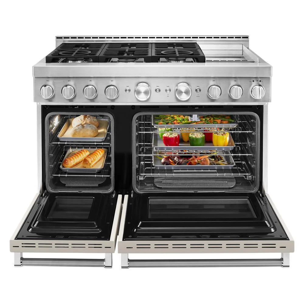 KFGC558JMH KitchenAid® 48'' Smart Commercial-Style Gas Range with Griddle - Image 9
