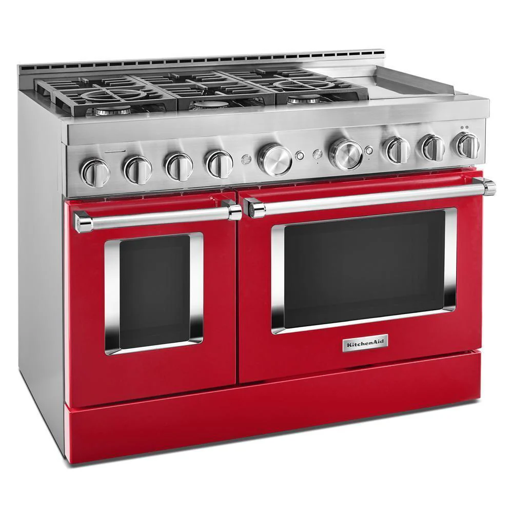 KFGC558JPA KitchenAid® 48'' Smart Commercial-Style Gas Range with Griddle - Image 4