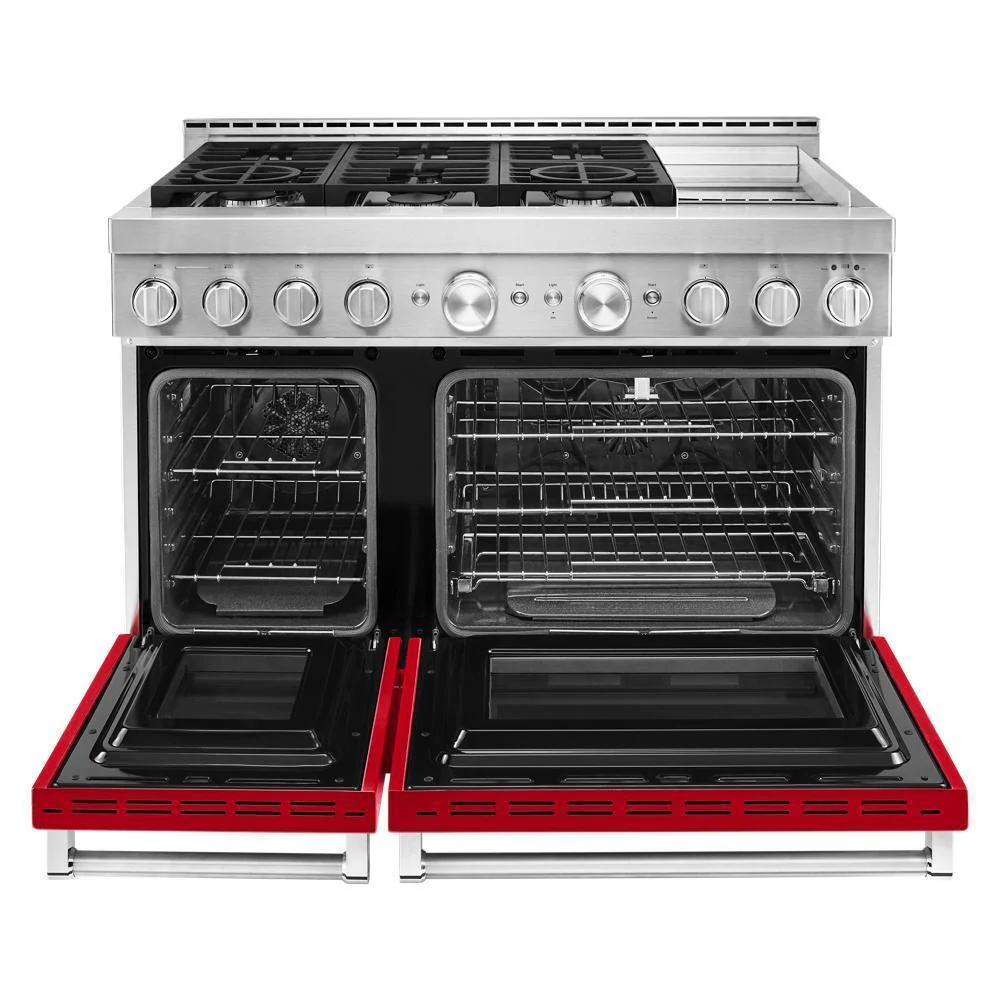 KFGC558JPA KitchenAid® 48'' Smart Commercial-Style Gas Range with Griddle - Image 7